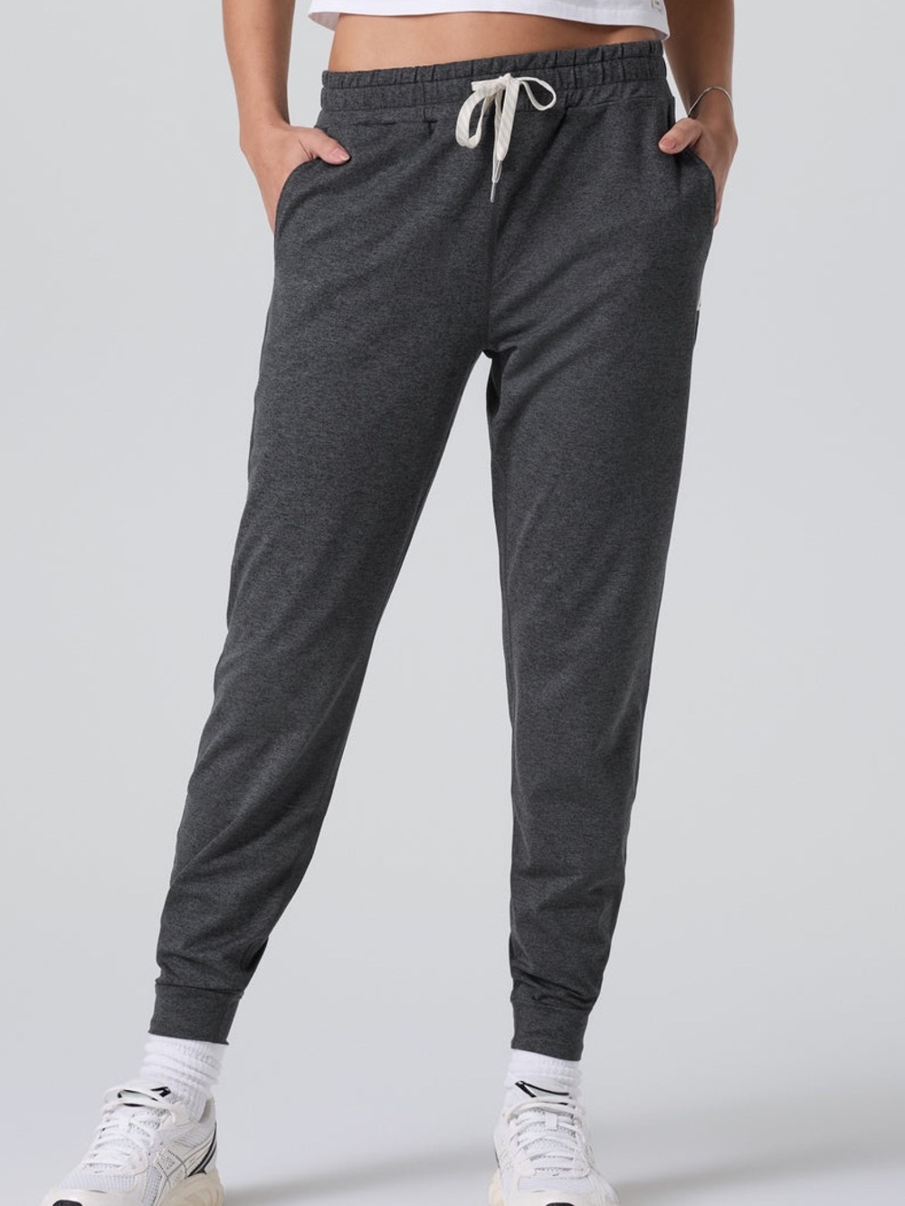 Vuori Performance Jogger DreamKnit Charcoal Heather Small Long